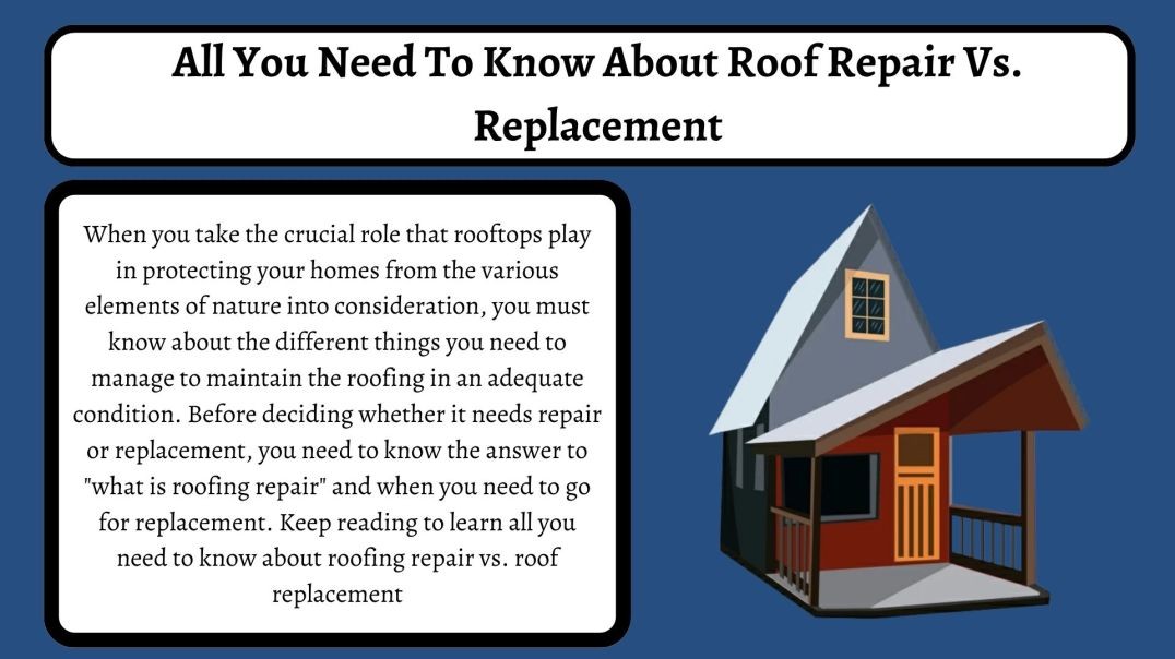 ⁣All You Need To Know About Roof Repair Vs