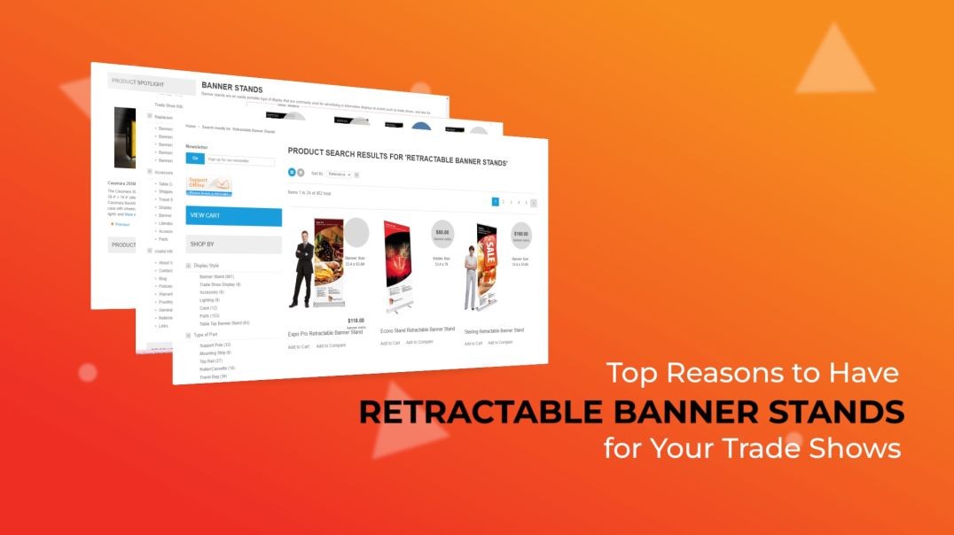 ⁣Top 5 Reasons to Choose Retractable Banner Stands for Your Trade Shows