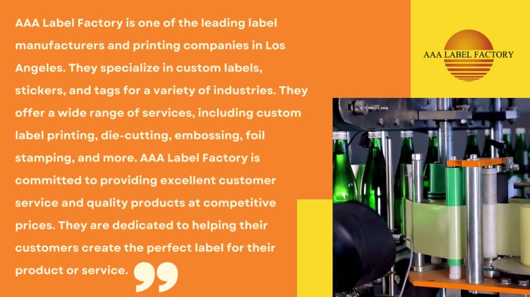 Top Label Printing Companies & Manufacturers in the US - AAA Label Factory