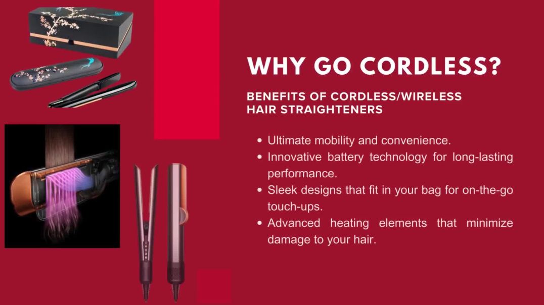⁣Say Goodbye to Cords with Our Premium Cordless Hair Straightener