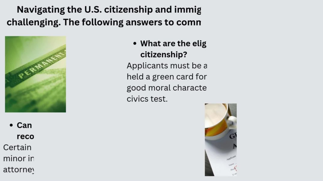 ⁣Your Guide to U.S. Citizenship and Immigration: Questions & Answers - Immigration Question