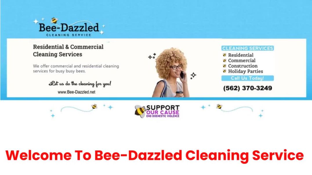 ⁣Bee-Dazzled Commercial Cleaning Service Company in Long Beach