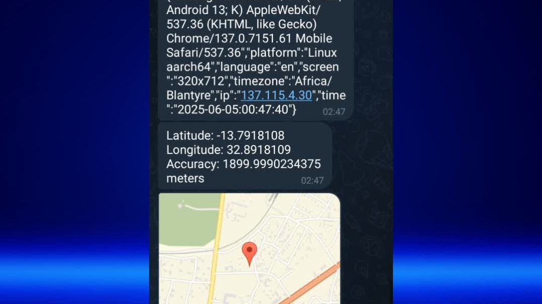 ⁣Hack someone's location and camera at the same time by using this my telegram bot