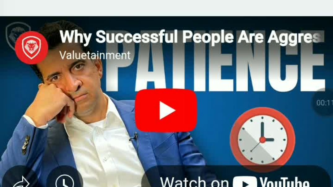 ⁣A review on why successful people are aggressively patient