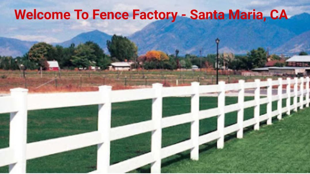 ⁣Commercial Fence Factory in Santa Maria, CA