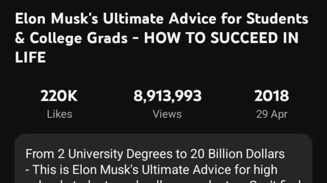 ⁣My Review on Elon Musk’s Ultimate Success Blueprint for Students & Grads | Must-Watch Advice