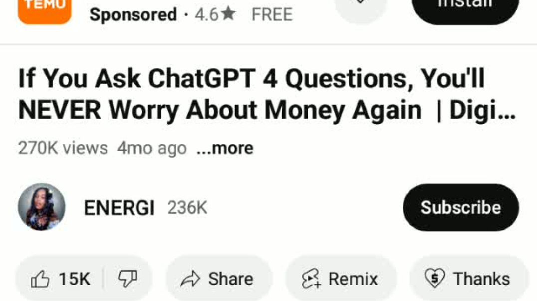 If you ask chat Gpt these 4 questions, you will never worry about money again