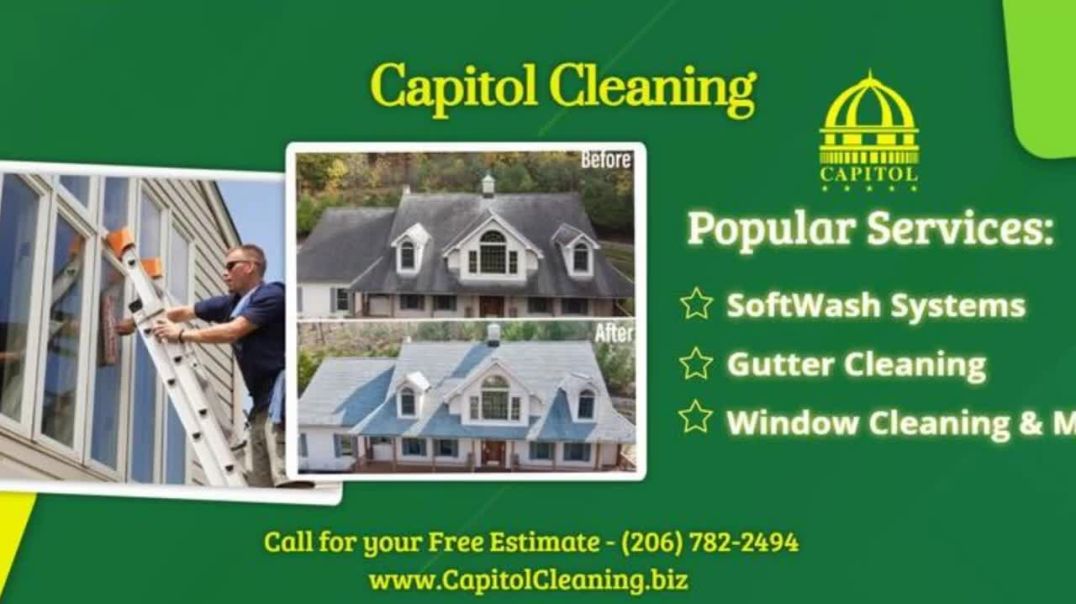 ⁣Capitol Cleaning – Roof Cleaning Services in Seattle, WA