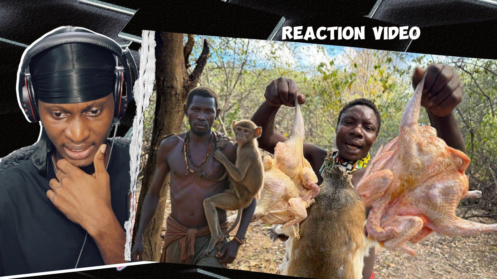 ⁣Hadzabe Tribe's Wild Hunt: My Reaction! 😮