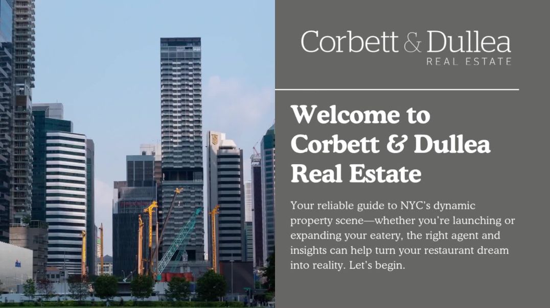 ⁣Find Prime NYC Restaurant Space for Rent- Corbett & Dullea Real Estate