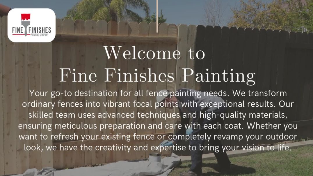 ⁣Professional Fence Painting Services in Madison, WI - Fine Finishes Painting