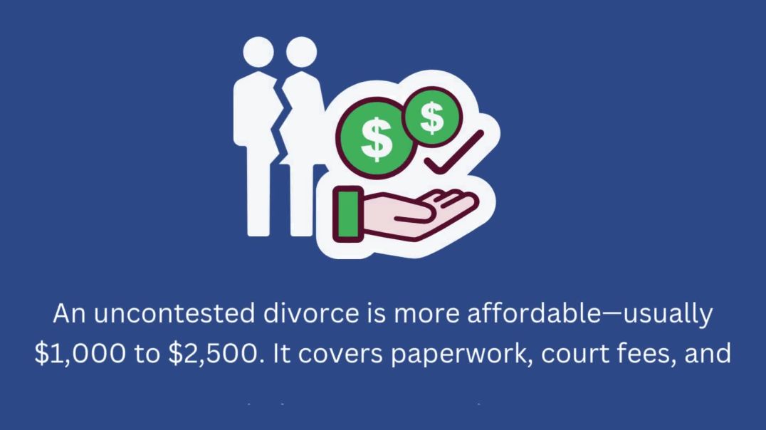⁣Average Legal Fees – Uncontested vs Contested Divorce