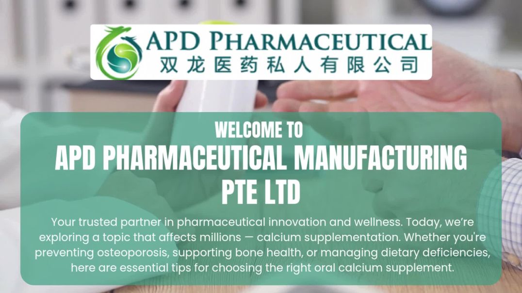 Top-Grade Oral Calcium Supplements Made in Singapore - APD Pharmaceutical Manufacturing