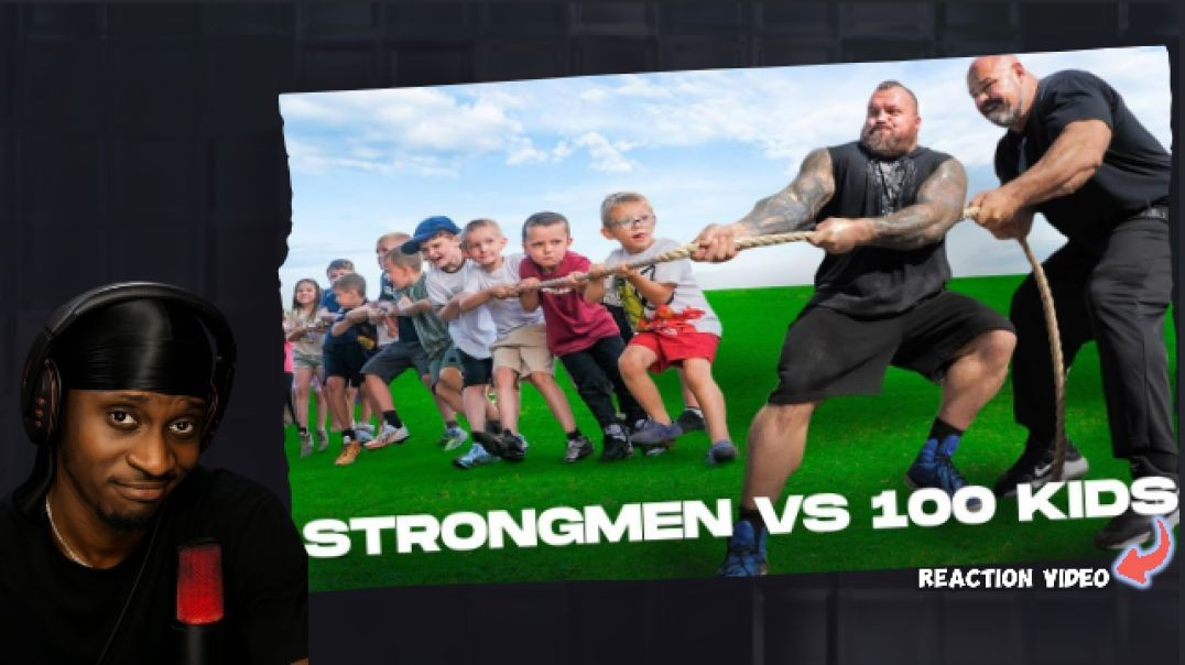 NIGERIAN REACTS: STRONGMEN VS 100 KIDS TUG OF WAR | SHAWSTRENGTH