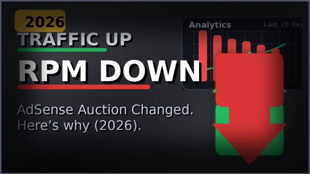 ⁣Why Your AdSense RPM Dropped in 2026 (Even With More Traffic)